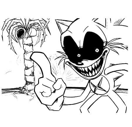 Sonic Exe (15) Boyama Sayfası
