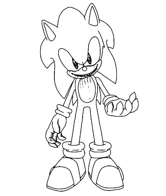 Sonic Exe (8) Boyama Sayfası