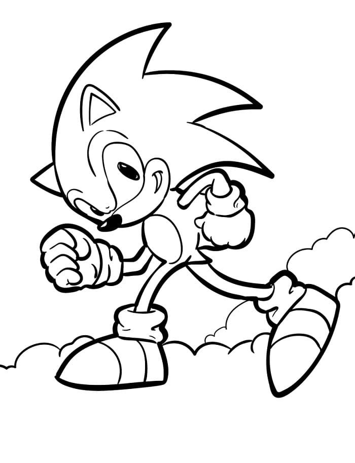 Sonic Oyunu Boyama Sayfası