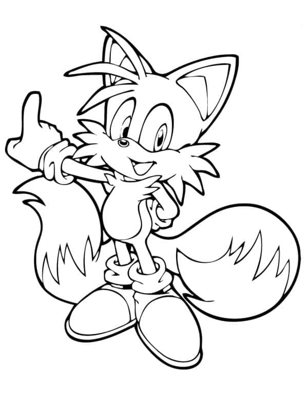Sonic Ücretsiz Verilen Boyama Sayfası