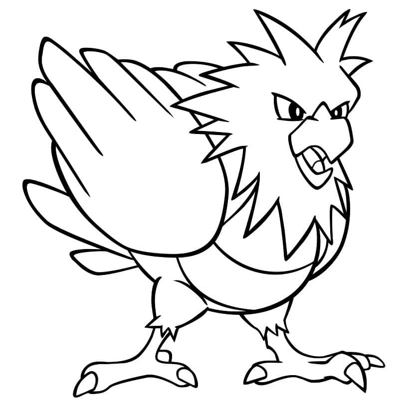 Spearow Pokemon Boyama Sayfası