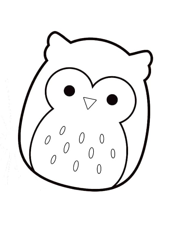 Squishmallow Resmi Boyama Sayfası