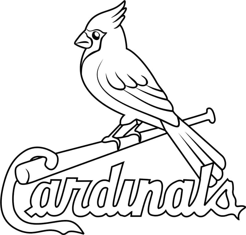 St Louis Cardinals Logo Boyama Sayfası