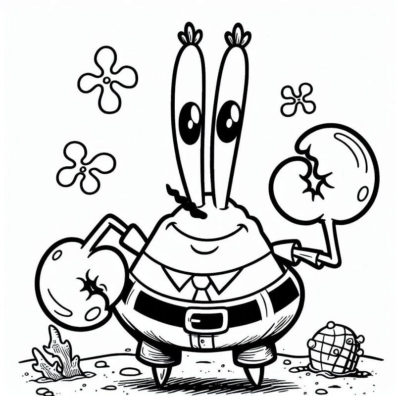 Sünger Bob (1) Boyama Sayfası