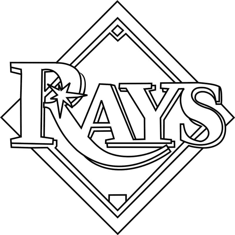 Tampa Bay Rays Logo Boyama Sayfası