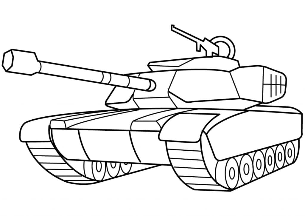 Tank baskı dosyası Boyama Sayfası