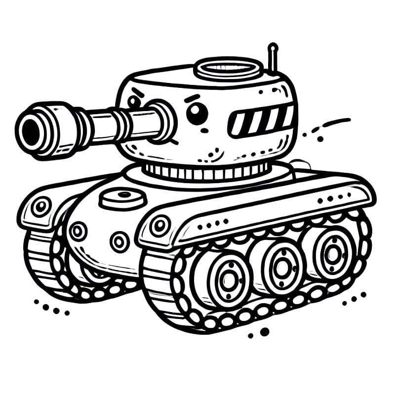 Tank resmini yazdır Boyama Sayfası
