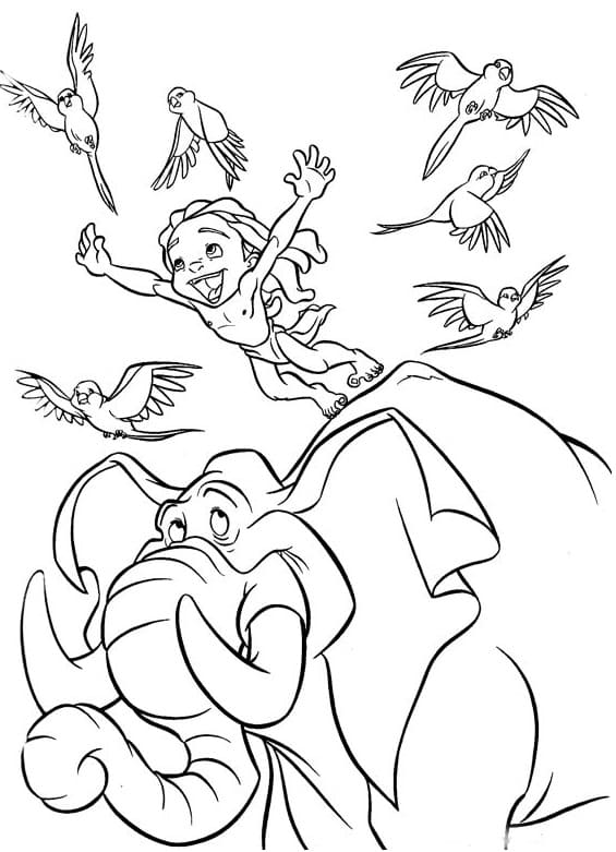 Tarzan (8) Boyama Sayfası