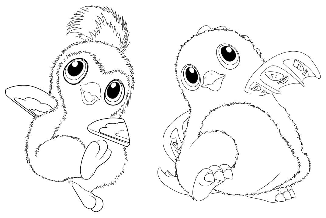 Tatlı Hatchimals Boyama Sayfası
