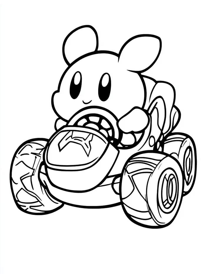Tatlı Kirby Boyama Sayfası