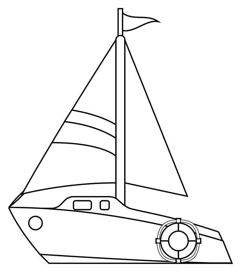 Tekne (1) Boyama Sayfası
