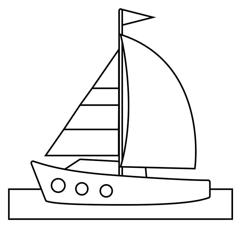Tekne (3) Boyama Sayfası