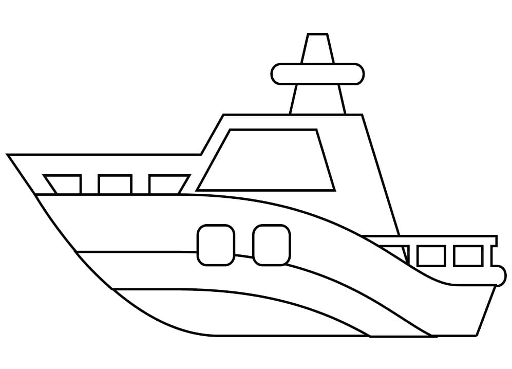 Tekne (4) Boyama Sayfası