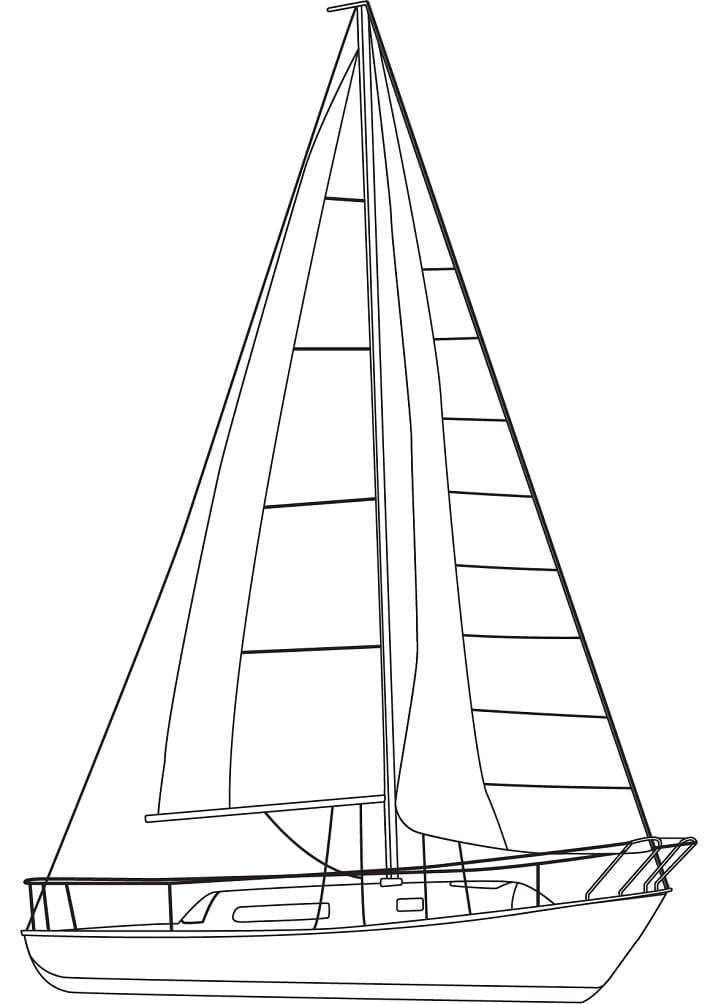 Tekne (5) Boyama Sayfası
