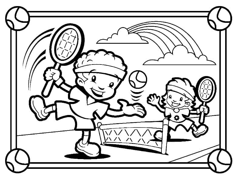 Tenis (6) Boyama Sayfası