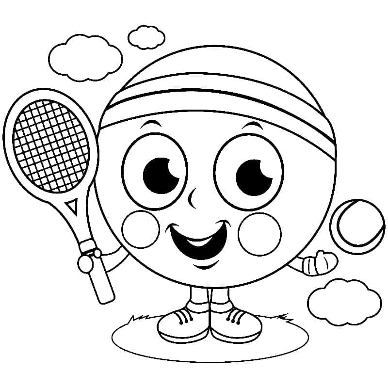 Tenis (7) Boyama Sayfası