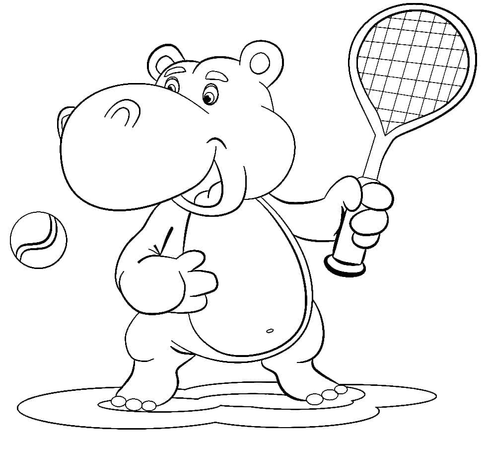 Tenis Resmi Yazdır Boyama Sayfası