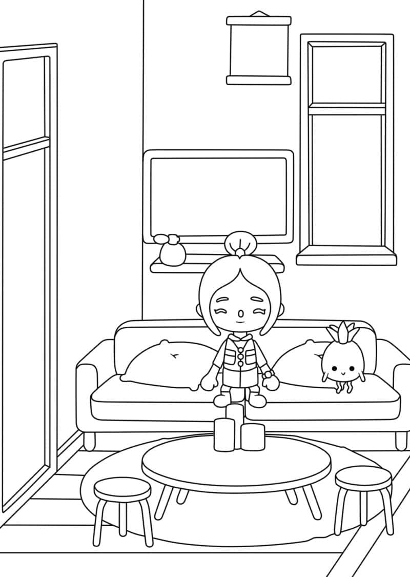 Toca Boca (1) Boyama Sayfası