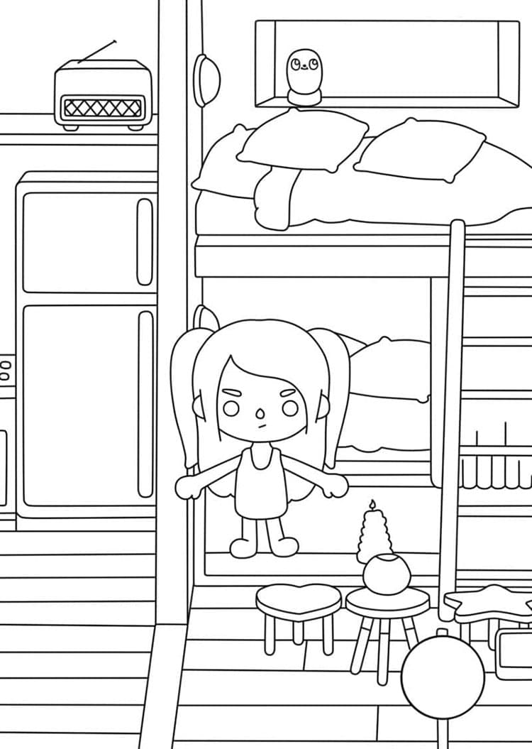 Toca Boca (11) Boyama Sayfası