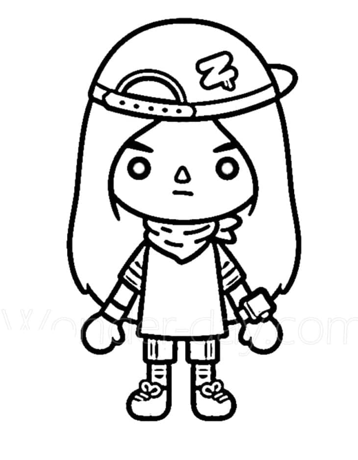 Toca Boca (13) Boyama Sayfası