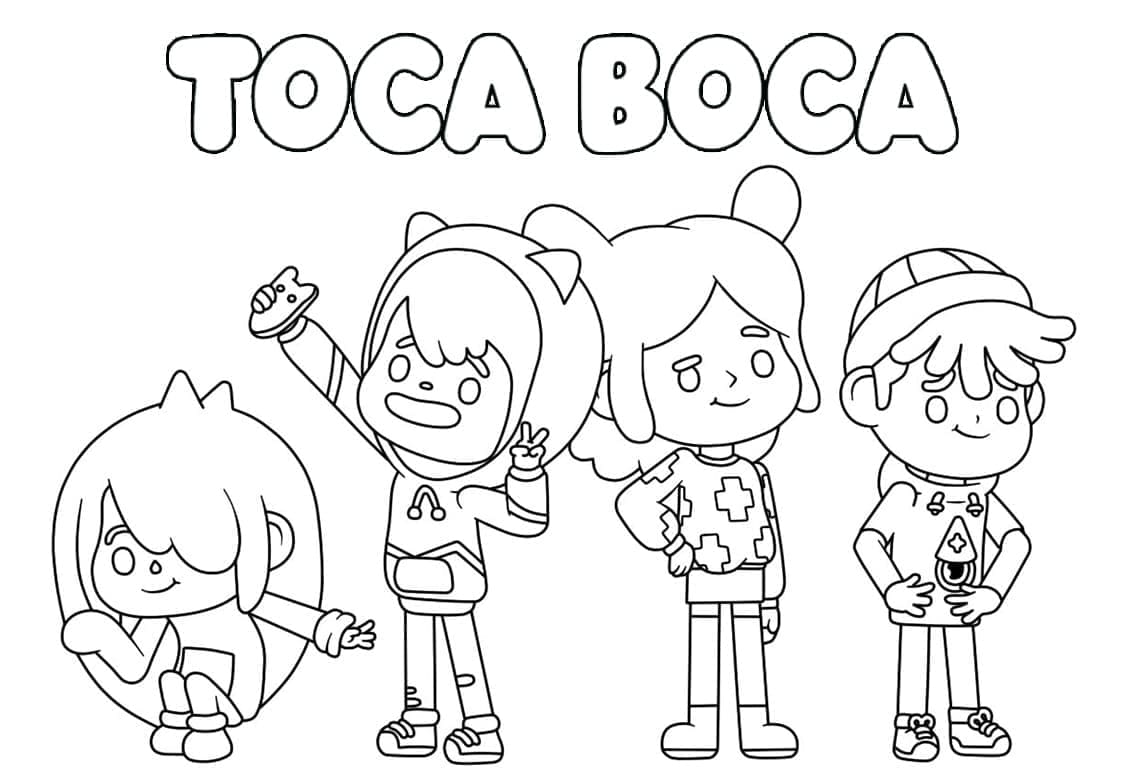 Toca Boca (29) Boyama Sayfası