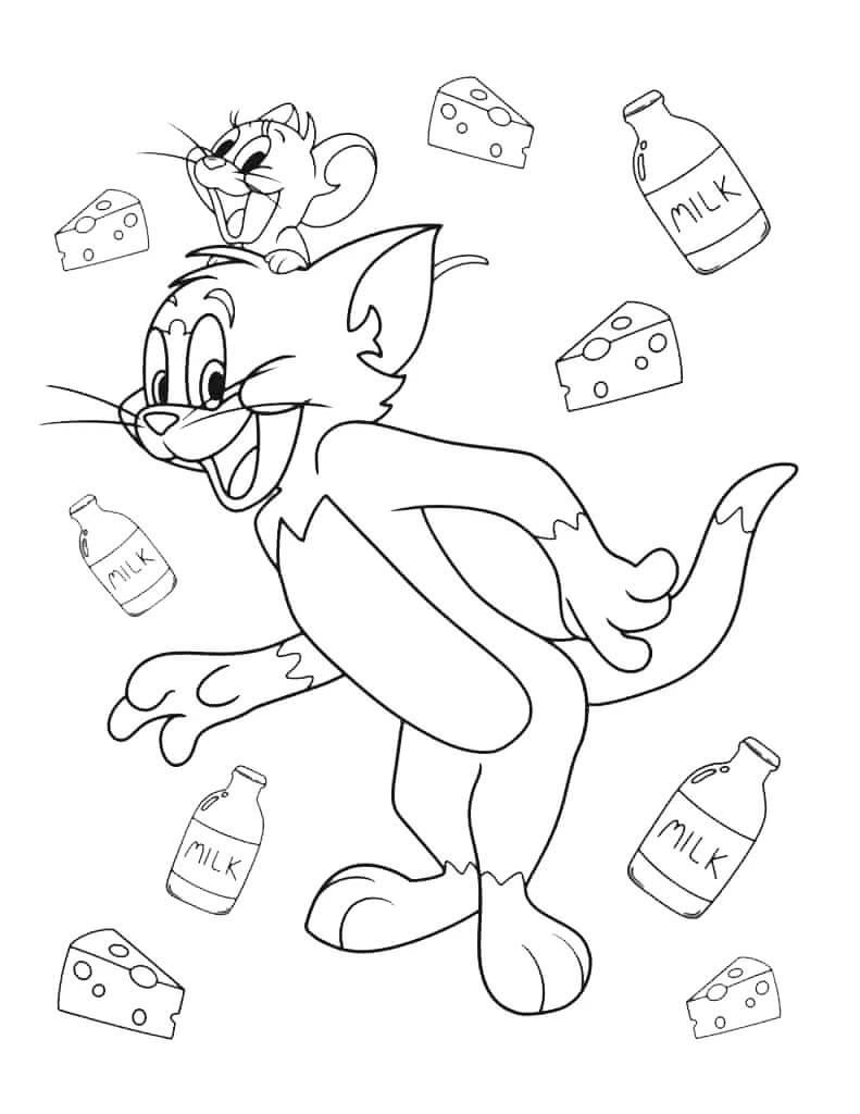 Tom ve Jerry (1) Boyama Sayfası