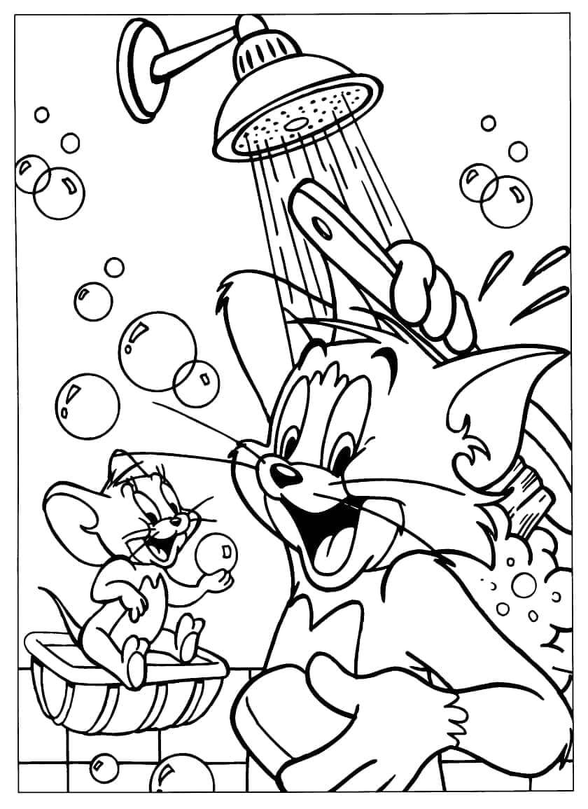 Tom ve Jerry (10) Boyama Sayfası