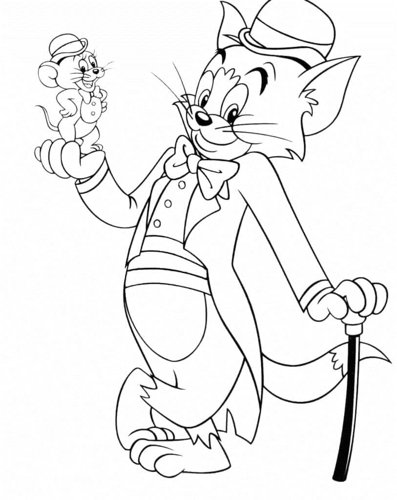 Tom ve Jerry (9) Boyama Sayfası