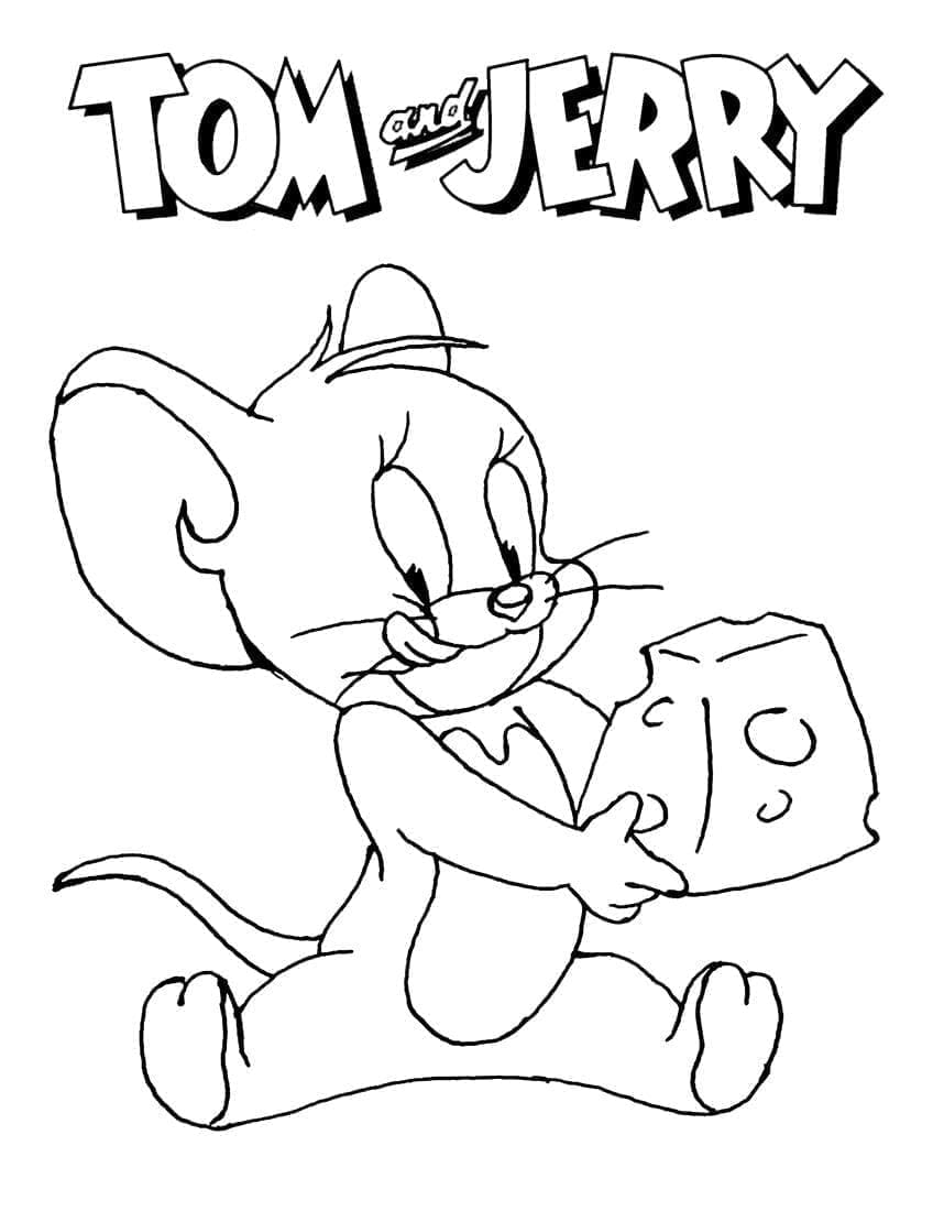 Tom ve Jerry Yazdırmak İçin Boyama Sayfası