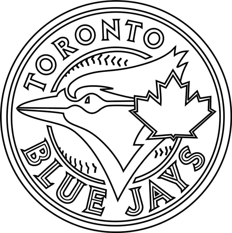 Toronto Blue Jays Logo Boyama Sayfası