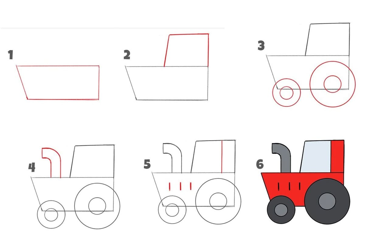 Traktör Nasıl Çizilir
