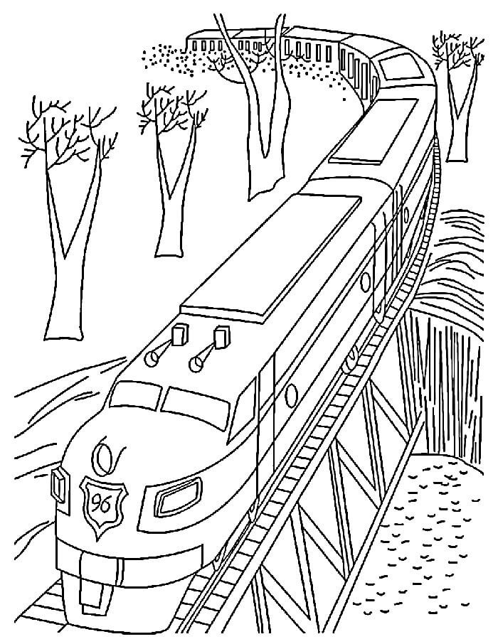 Tren (15) Boyama Sayfası
