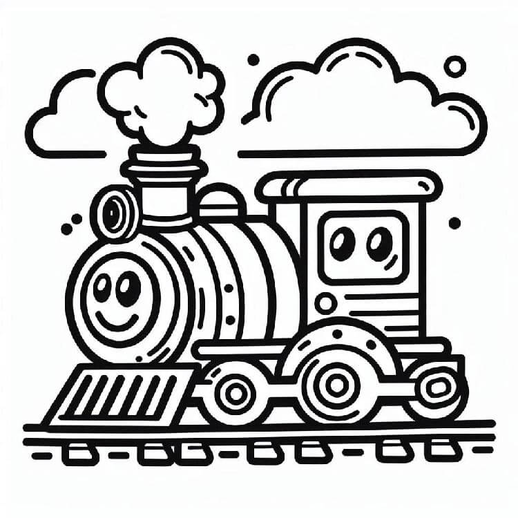 Tren (18) Boyama Sayfası