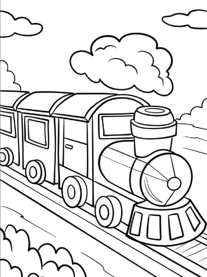 Tren (2) Boyama Sayfası