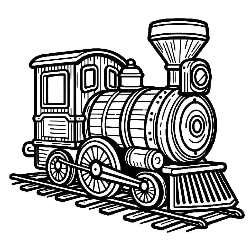 Tren Ücretsiz Olarak Boyama Sayfası
