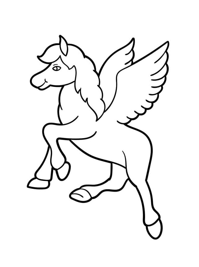 Uçan Pegasus Boyama Sayfası