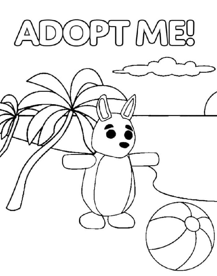 Ücretsiz Adopt Me Resmi Boyama Sayfası
