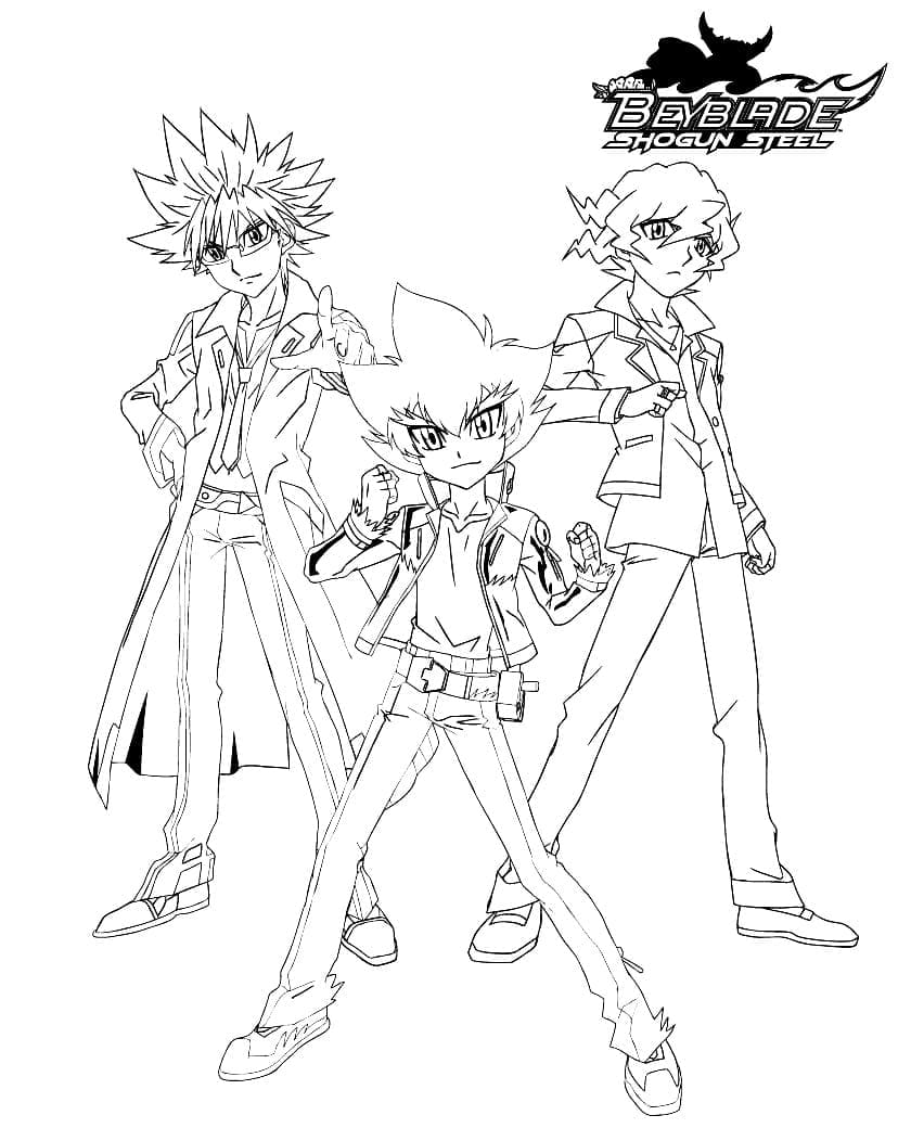 Beyblade Boyama Sayfaları