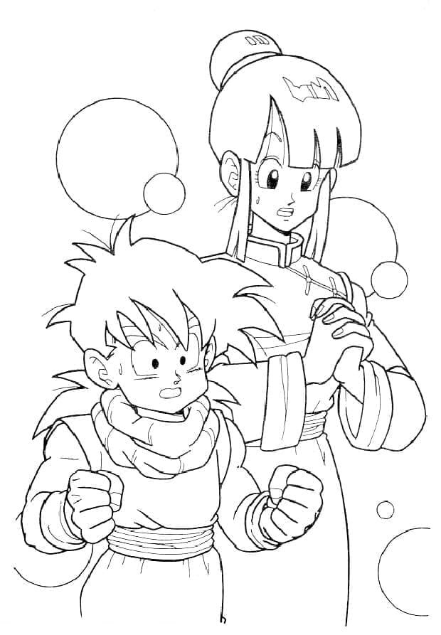Ücretsiz Çıktı Alınabilir Dragon Ball Z Boyama Sayfası