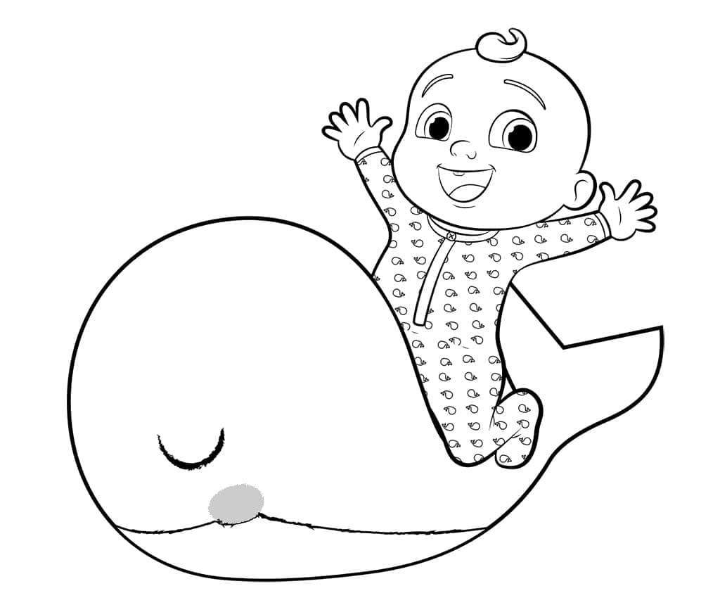 Ücretsiz Cocomelon Boyama Sayfası