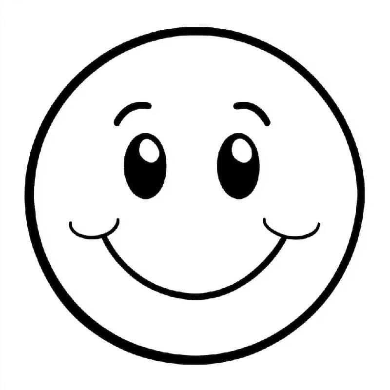 Ücretsiz Emoji Resmi Boyama Sayfası