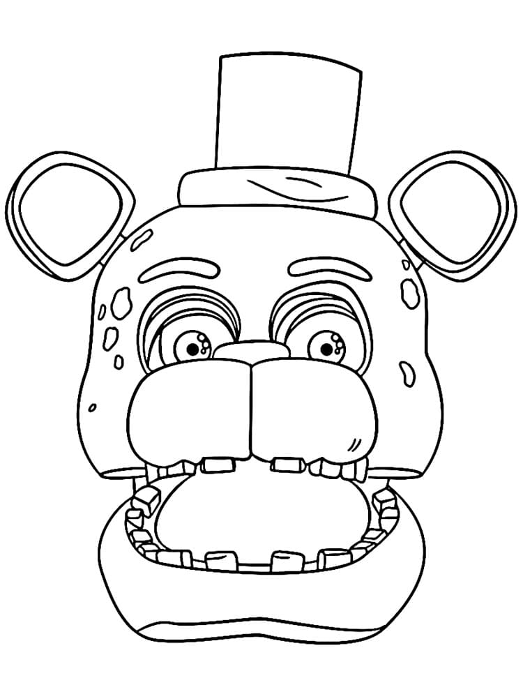 Ücretsiz FNAF Yazdırılabilir Boyama Sayfası