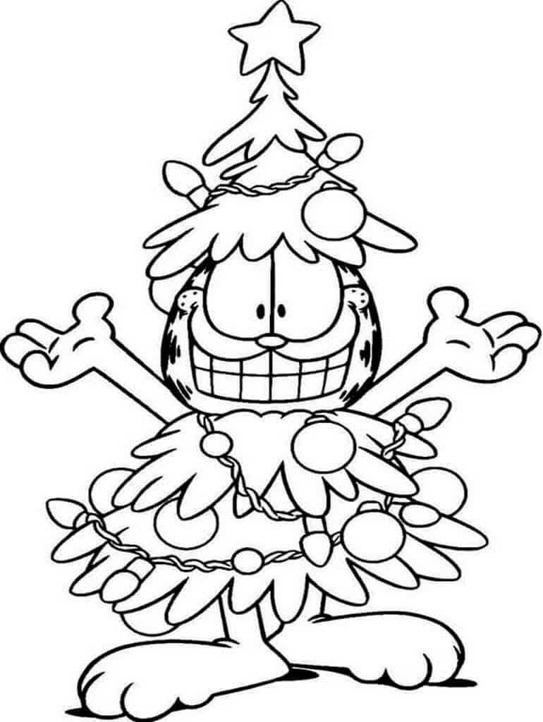 Ücretsiz Garfield Resmi Boyama Sayfası