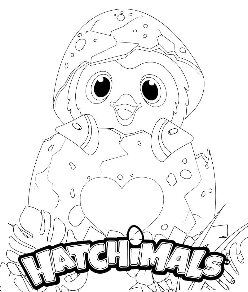 Ücretsiz Hatchimals Boyama Sayfası