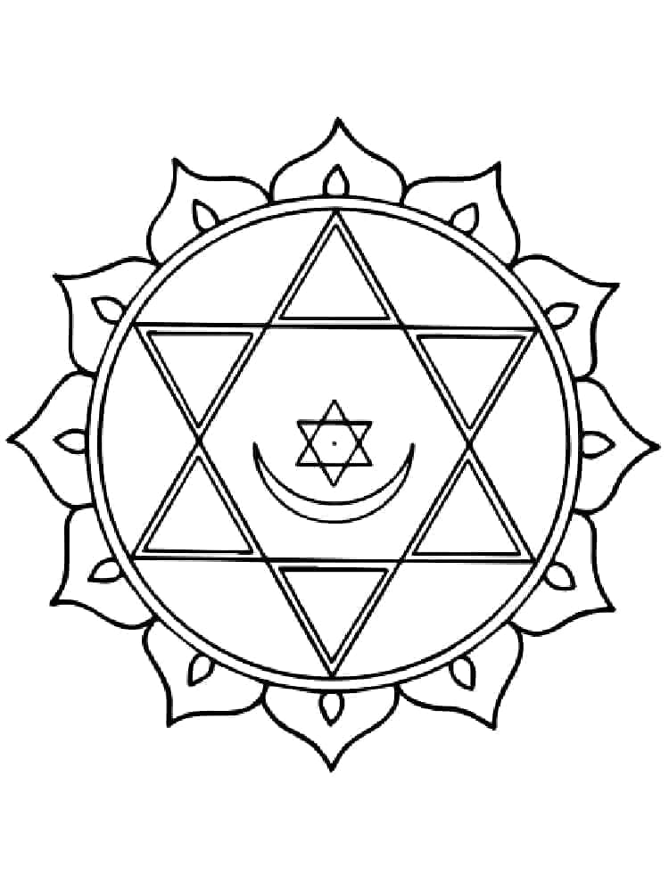 Ücretsiz Mandala Boyama Sayfası