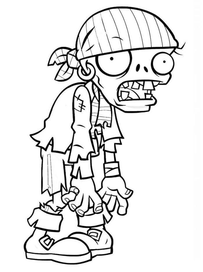 Ücretsiz Plants vs Zombies görsel Boyama Sayfası