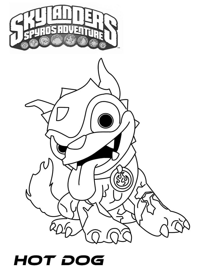 Ücretsiz Skylanders yazdırmak için Boyama Sayfası