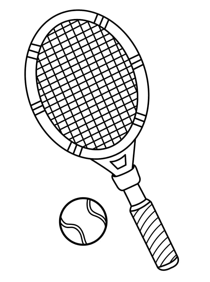 Ücretsiz Tenis Boyama Sayfası