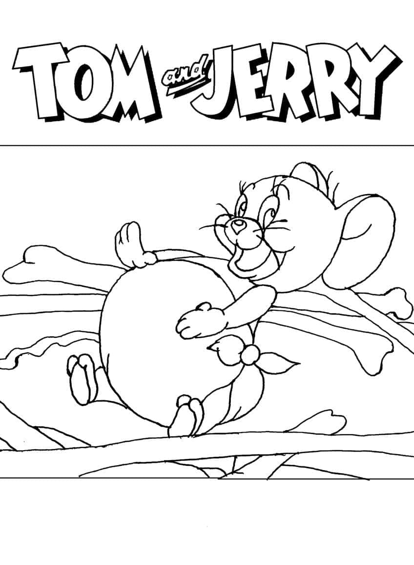 Ücretsiz Tom ve Jerry Yazdırılabilir Boyama Sayfası