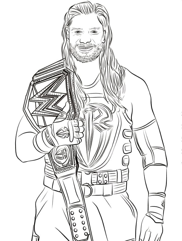 Ücretsiz WWE Resmi Boyama Sayfası